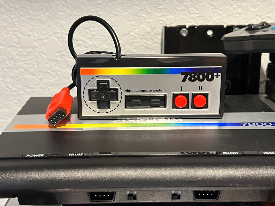 Atari 7800+ 2600+ Controller Joystick Control Pad Gamepad - “Metallic”