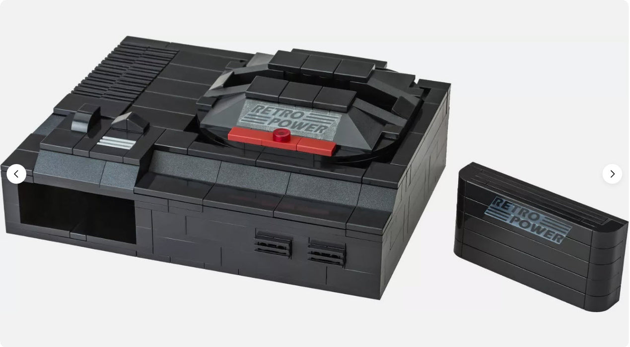 Retro Power Retro Bricks Brick Case for Raspberry Pi 2/4 Sega Genesis style with controllers LEGO