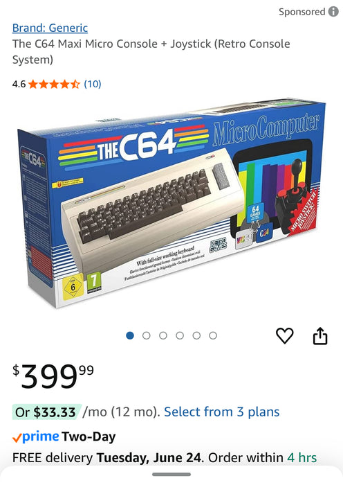 The C64 "Maxi" by RetroGames LTD