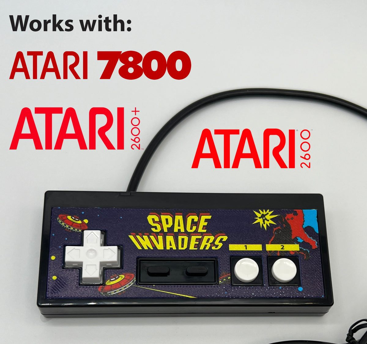 Atari 2600 with joysticks and order games