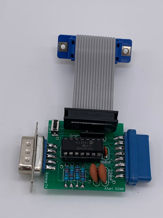 Atari 5200 adapter 9pin DB9 Sega Genesis Amiga Amstrad Commodore Joystick Pad