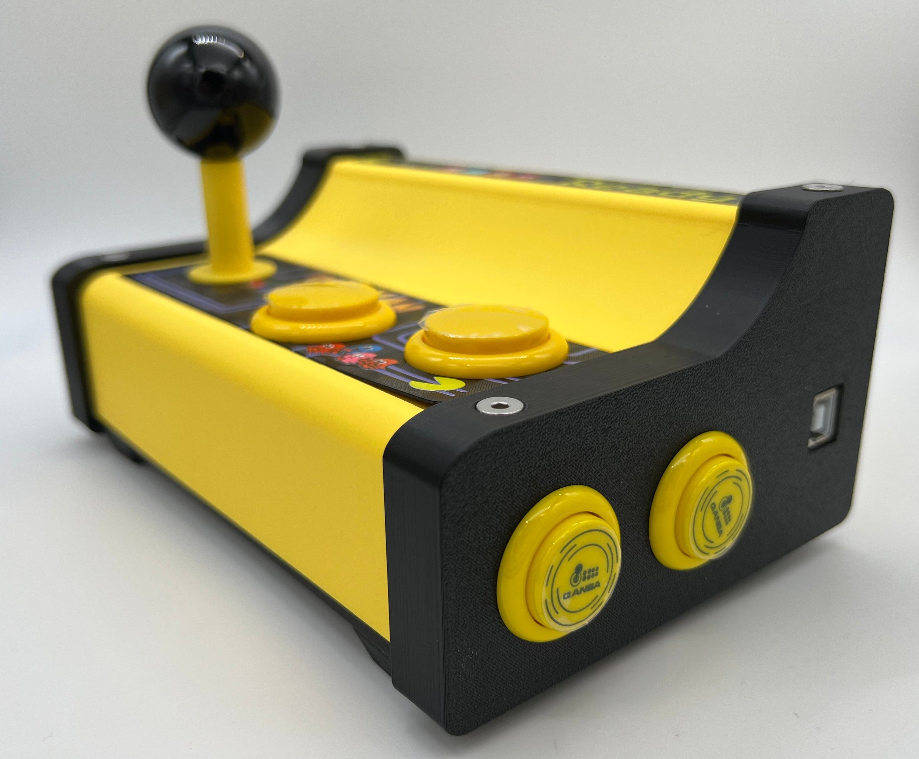 Pac Man Buttons. Machine USB Version 6 Button Plus Mode Button Pac-Man Themed Arcade Stick Cont ...