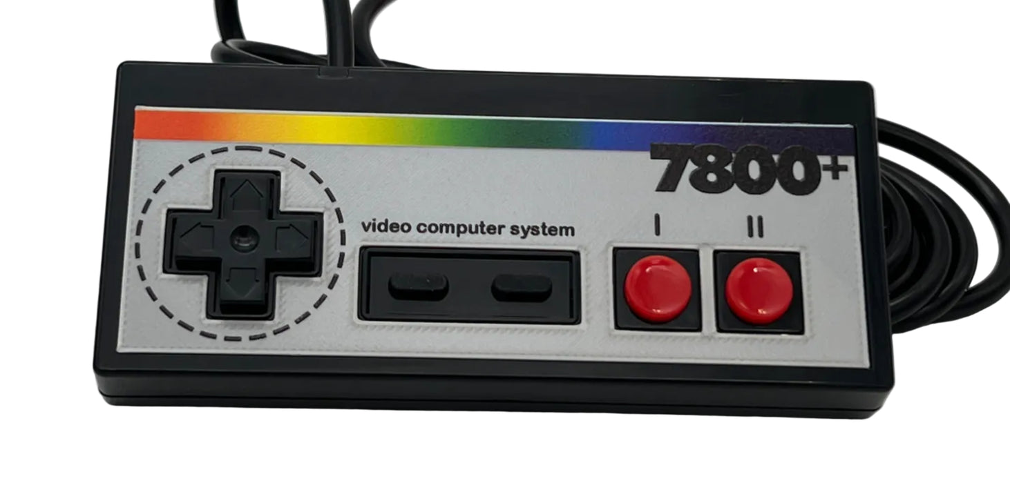 Compatible Atari 7800+ 2600+ Controller Joystick Control Pad Gamepad - “Metallic”