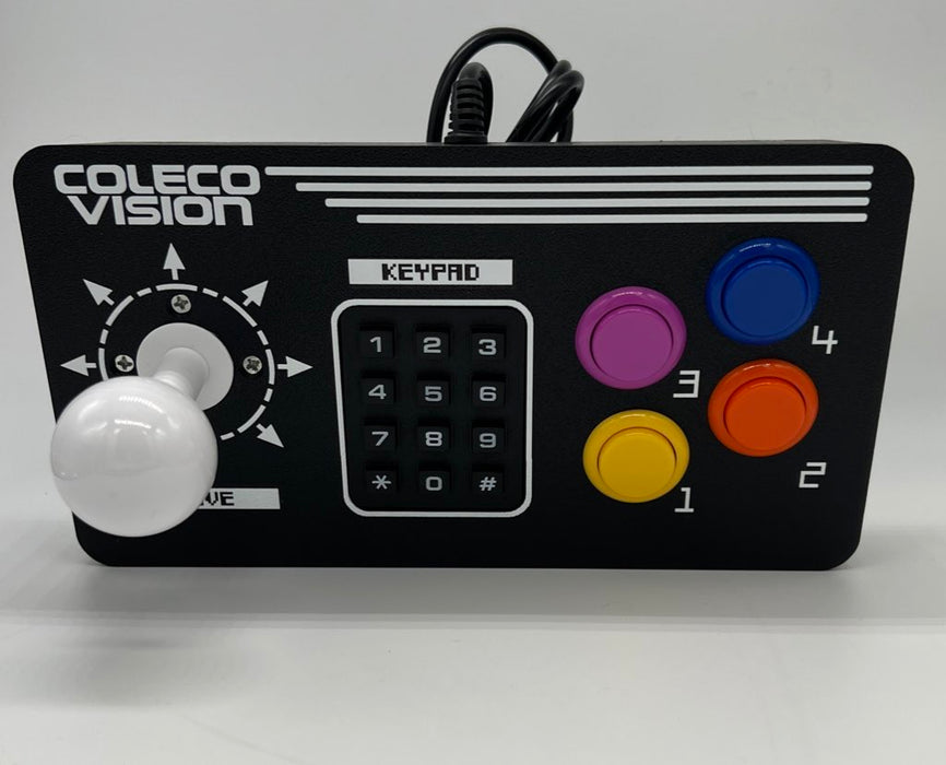 RetroGameBoyz Colecovision Arcade Stick 4 Button Super Action Colors Sanwa Buttons