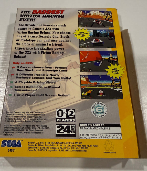 Virtua Racing Deluxe Sega Genesis 32X