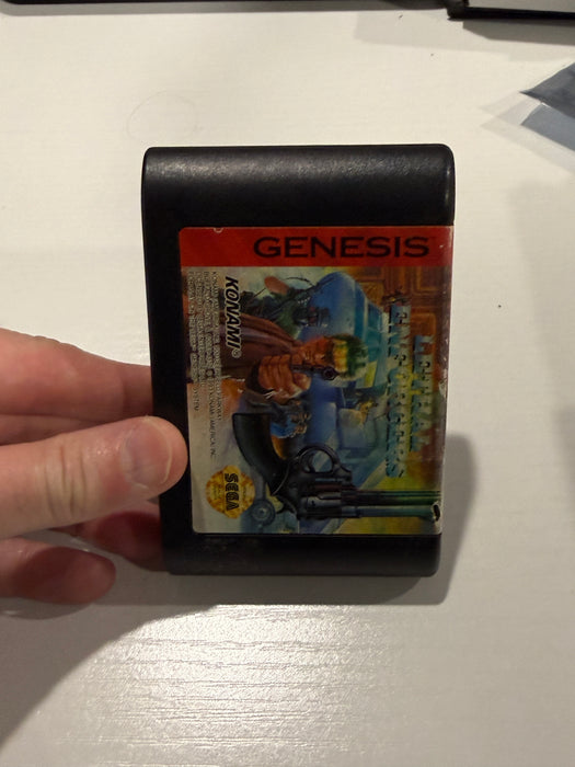 Sega Genesis Lethal Enforcers with Blue Justifier