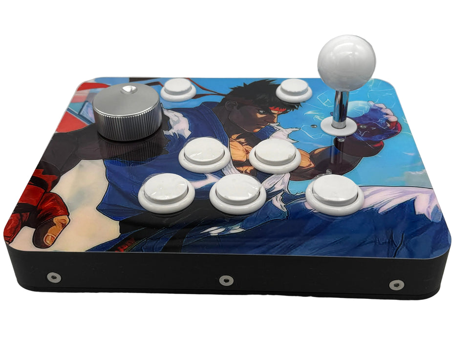 RetroGameBoyz USB Arcade Stick Spinner Combo with integrated GRS Spinner
