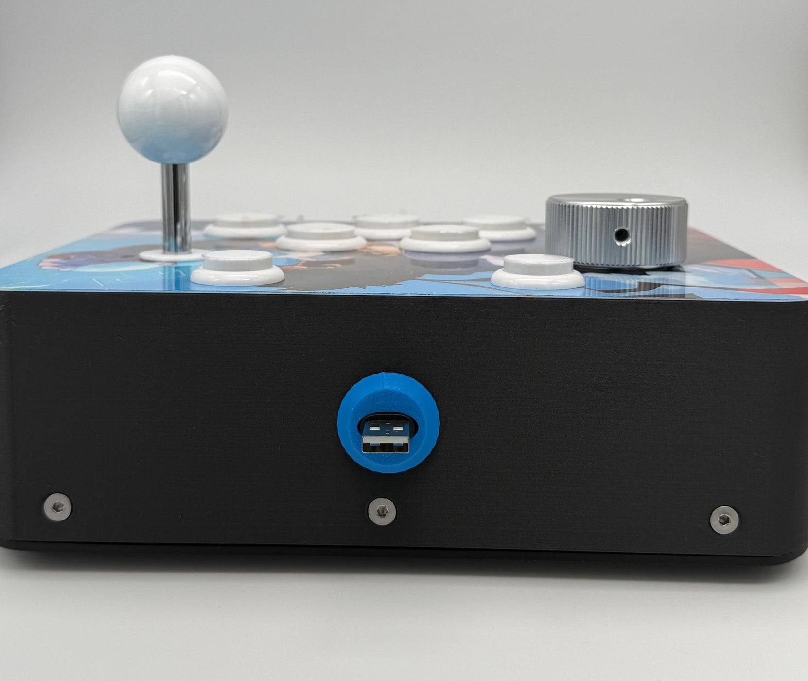 RetroGameBoyz USB Arcade Stick Spinner Combo with integrated GRS Spinn ...