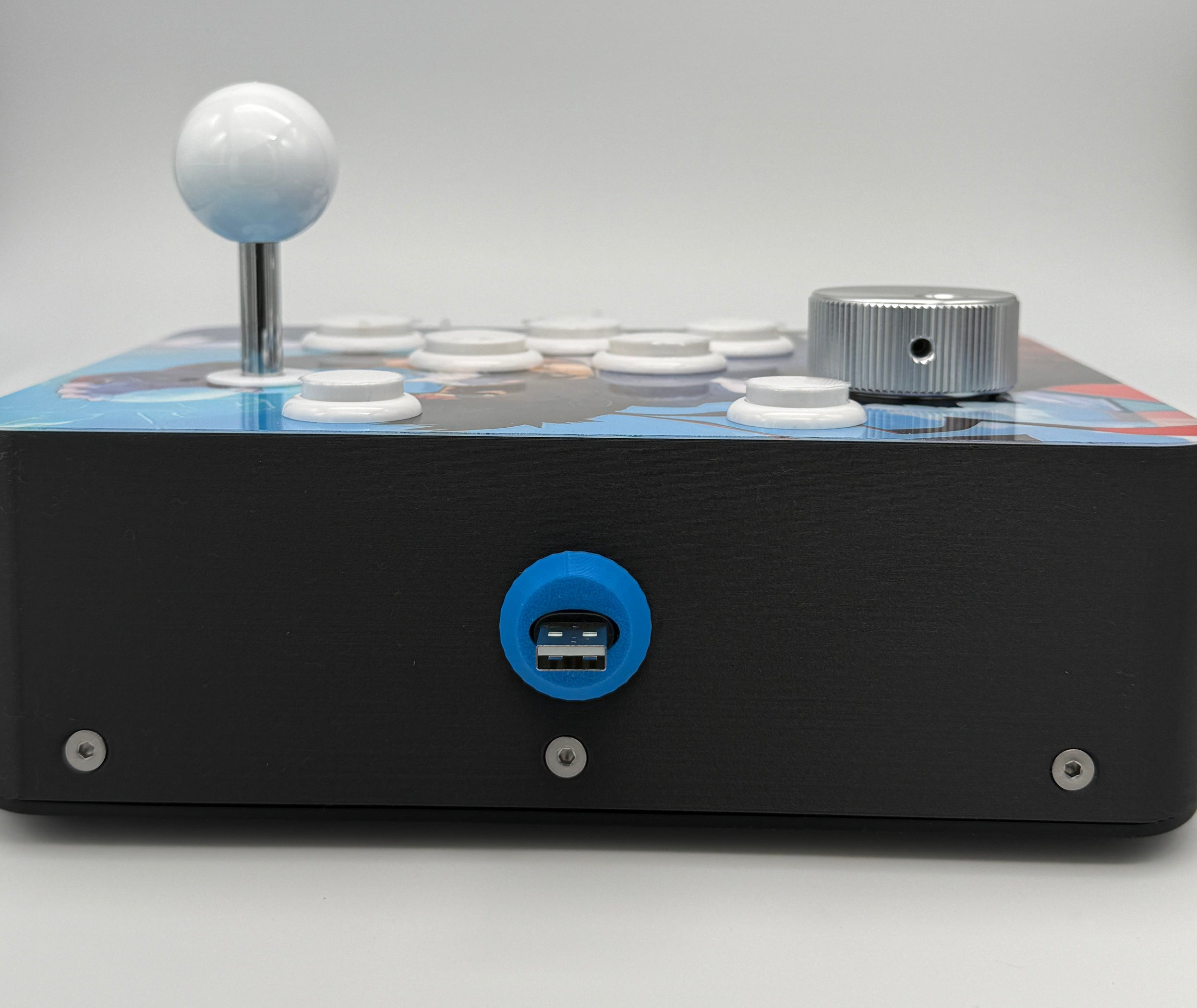 RetroGameBoyz USB Arcade Stick Spinner Combo with integrated GRS Spinn ...