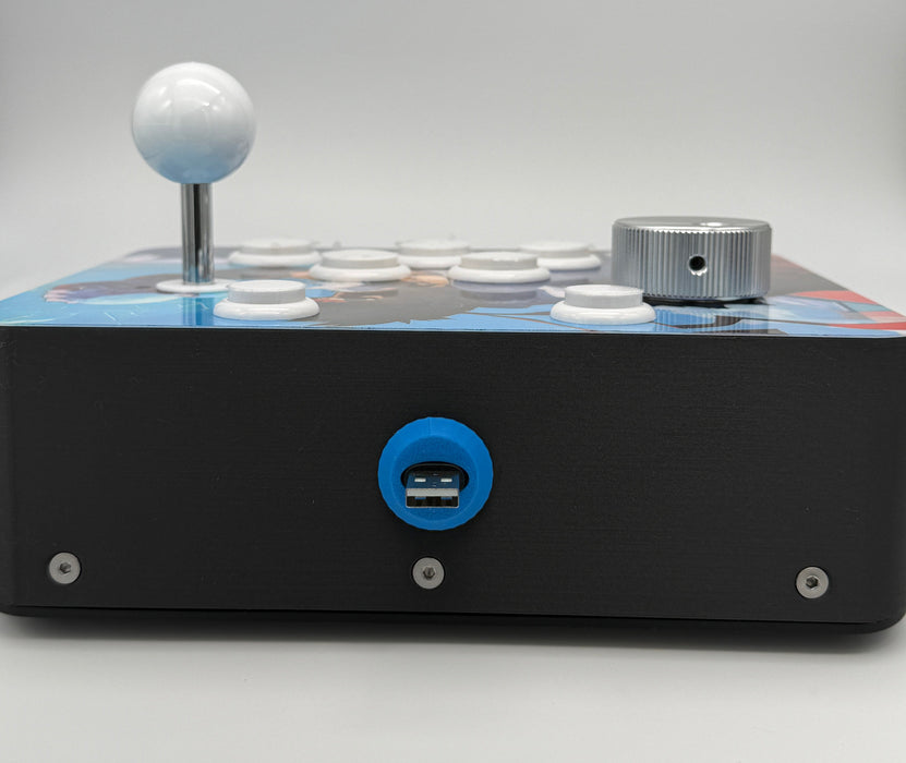 RetroGameBoyz USB Arcade Stick Spinner Combo with integrated GRS Spinner