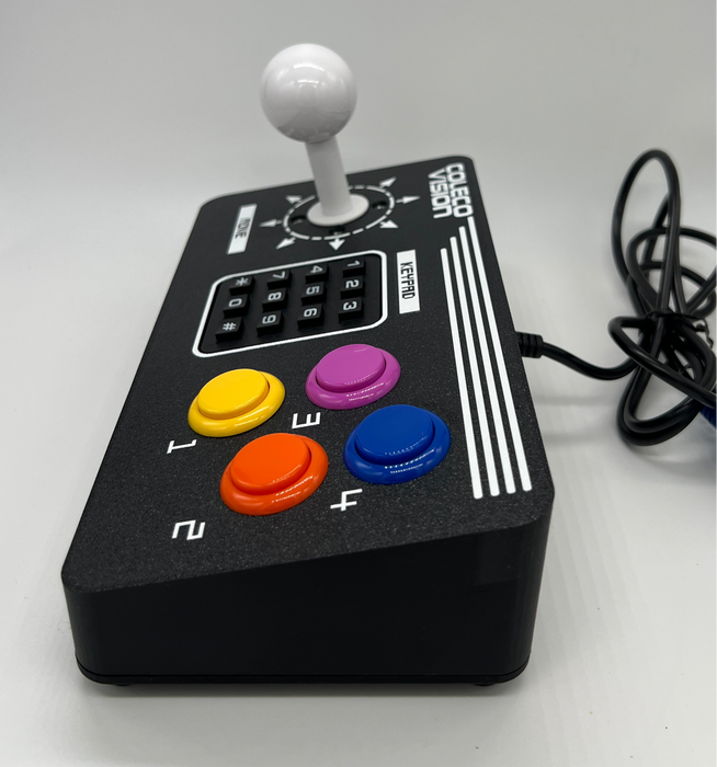 RetroGameBoyz Colecovision Arcade Stick 4 Button Super Action Colors Sanwa Buttons