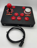 RetroGameBoyz USB Arcade Stick Spinner Combo with integrated GRS Spinner