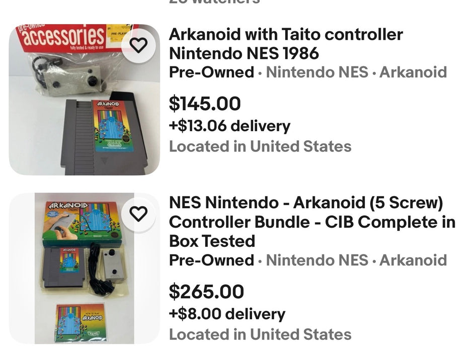 RetroGameBoyz NESVAUS Arkanoid Paddle Controller for NES  Nintendo Entertainment System