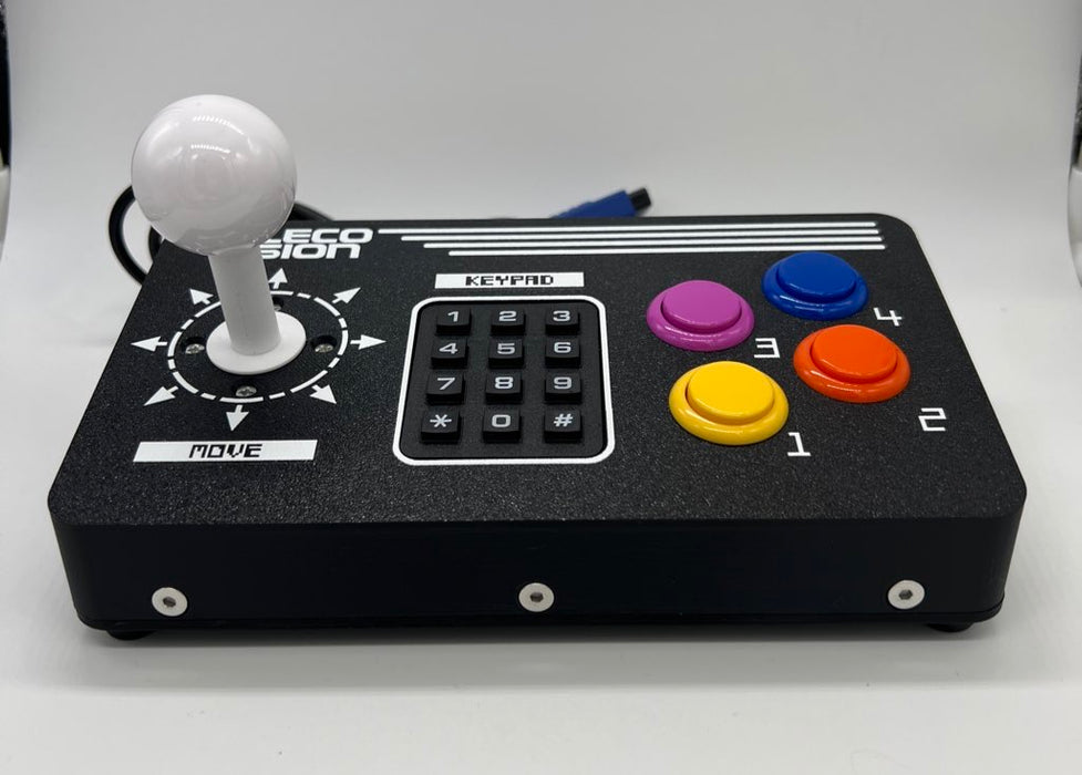 RetroGameBoyz Colecovision Arcade Stick 4 Button Super Action Colors Sanwa Buttons