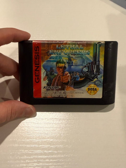 Sega Genesis Lethal Enforcers with Blue Justifier