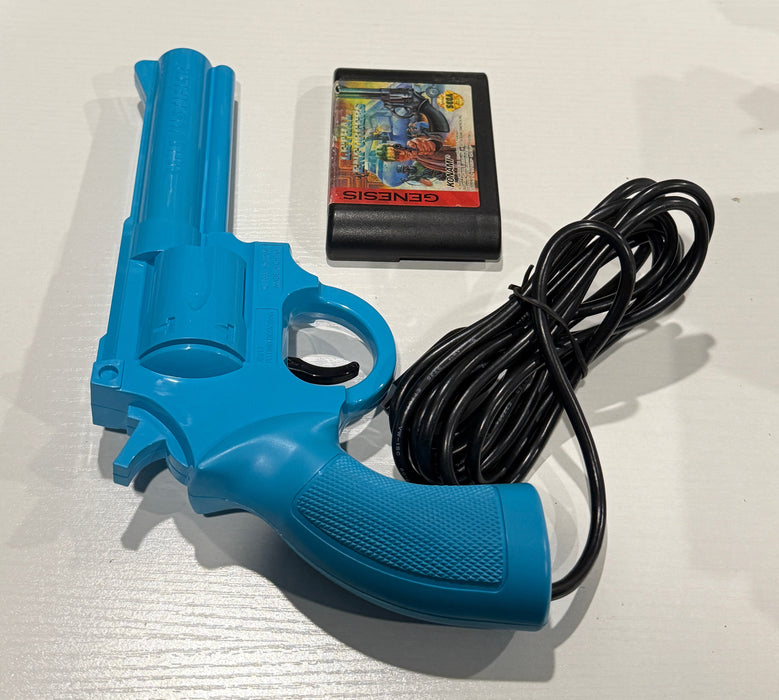 Sega Genesis Lethal Enforcers with Blue Justifier