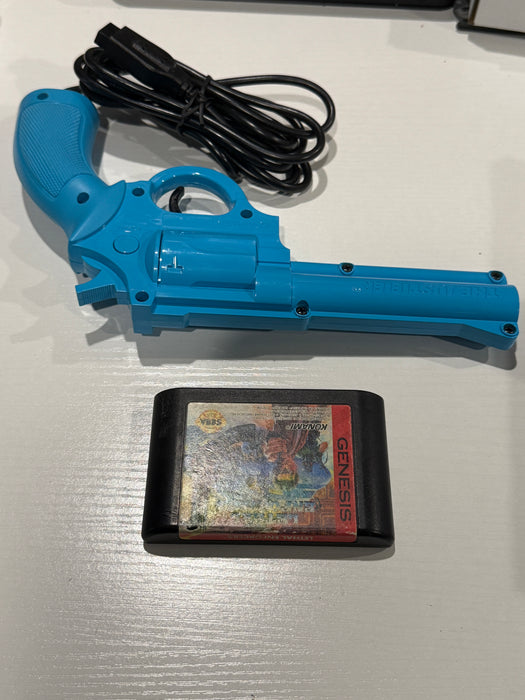 Sega Genesis Lethal Enforcers with Blue Justifier
