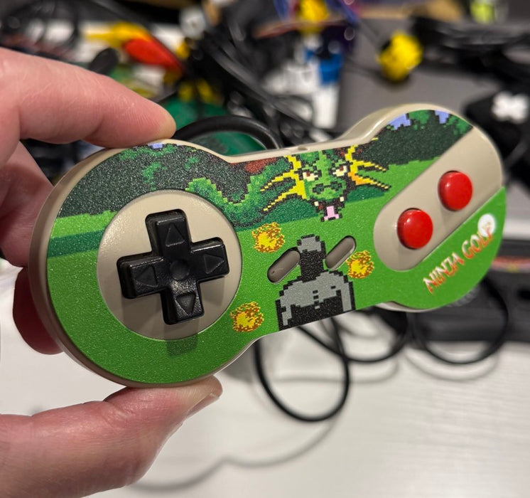 NES Dog Bone Controller Overlay Decal Faceplate Skin