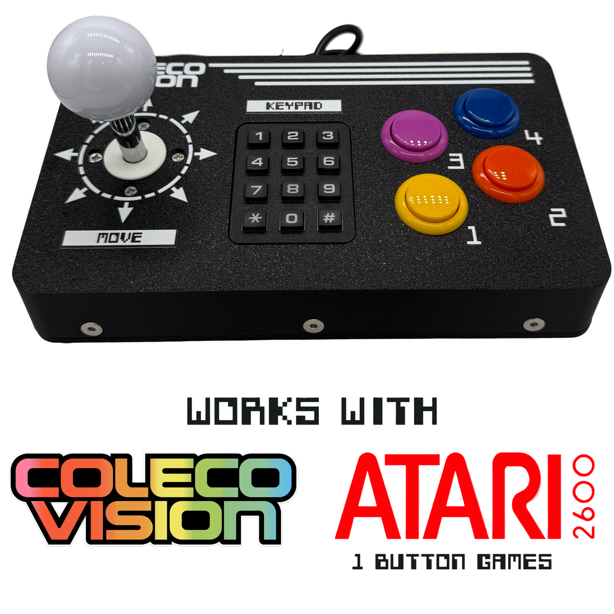 RetroGameBoyz Colecovision Arcade Stick 4 Button Super Action