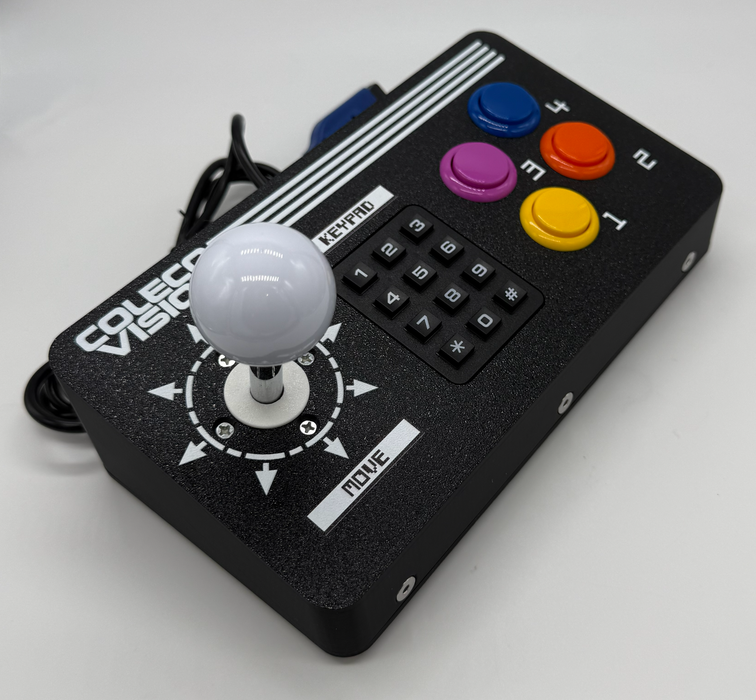RetroGameBoyz Colecovision Arcade Stick 4 Button Super Action Colors Sanwa Buttons