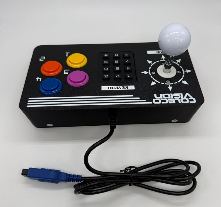 RetroGameBoyz Colecovision Arcade Stick 4 Button Super Action Colors Sanwa Buttons