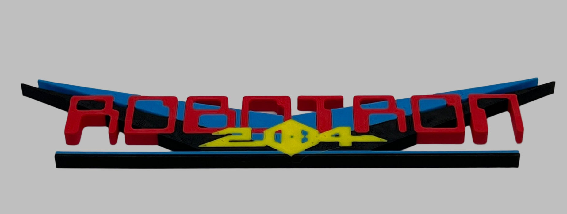 Robotron Shelf Sign Decoration Logo