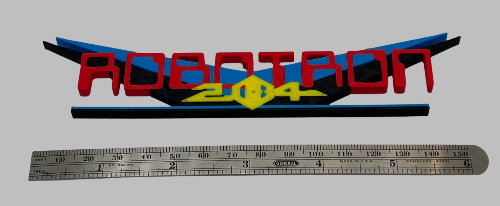 Robotron Shelf Sign Decoration Logo