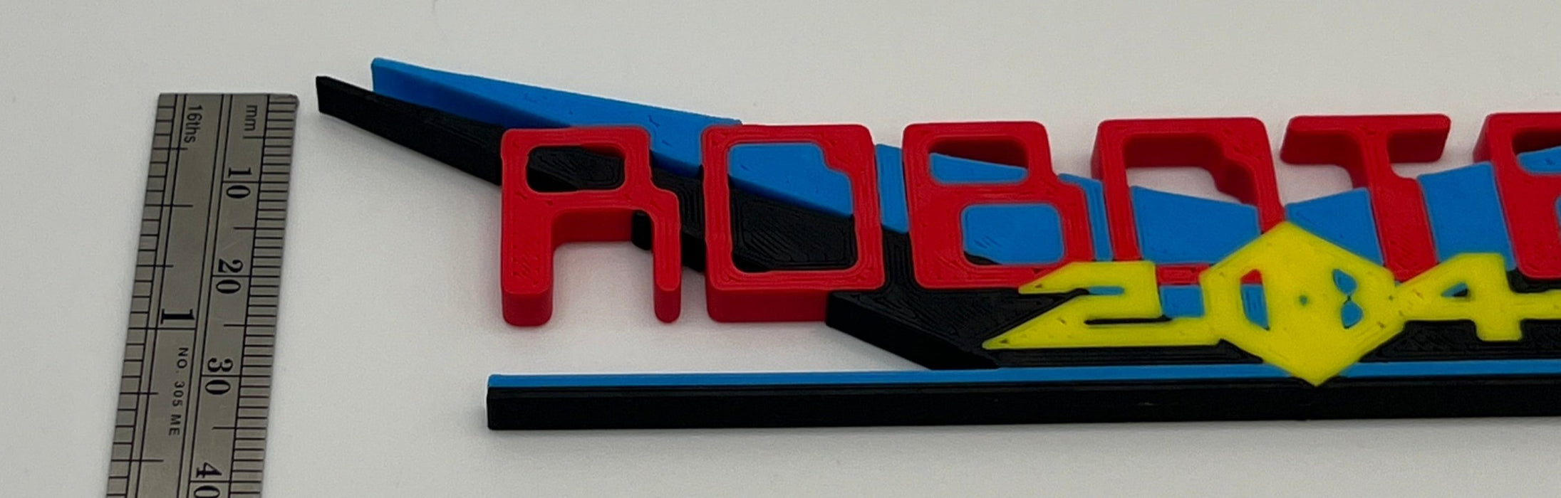 Robotron Shelf Sign Decoration Logo