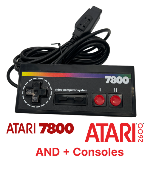 Atari 2600+ 7800 Controller 2600 Joystick Control Pad Gamepad Rainbow