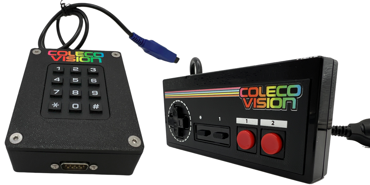 Colecovision Keypad Module and Control Pad Combo — RetroGameBoyz LLC