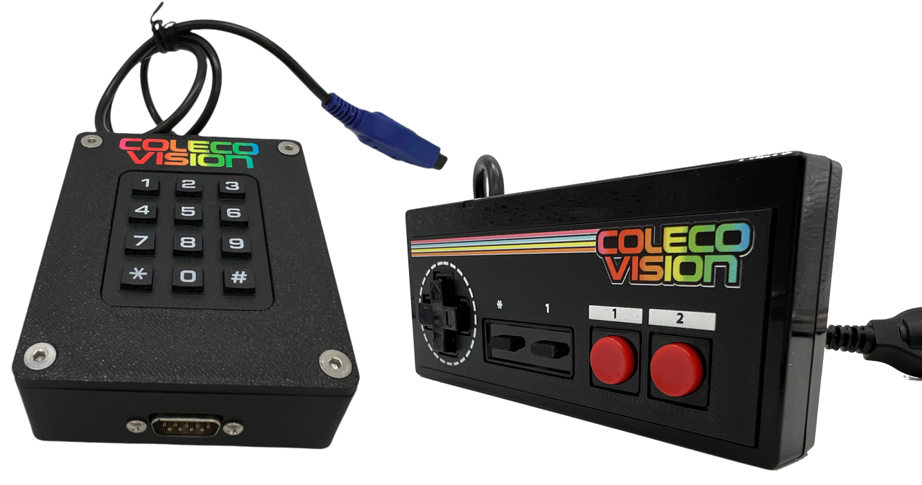 Colecovision Keypad Module and Control Pad Combo