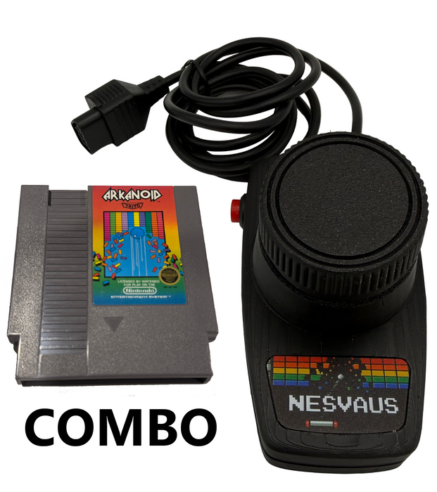 RetroGameBoyz NESVAUS Arkanoid Paddle Controller for NES  Nintendo Entertainment System and NES Arkanoid Game Combo