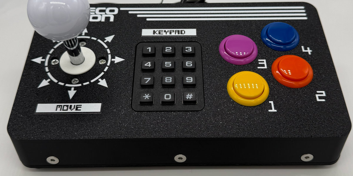 RetroGameBoyz Colecovision Arcade Stick 4 Button Super Action