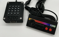 Atari 5200 Themed Decal Controller and Atari 5200 DB9 to DB15 Module Combo