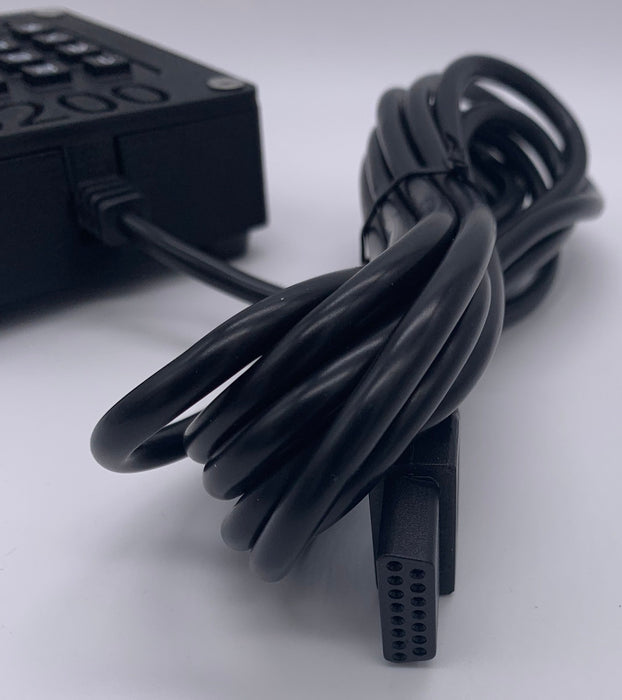 Atari 5200 DB15 to DB9 adapter with Keypad FOR USE with Sega Genesis Amiga Amstrad Commodore Joystick Pad (sold separately)